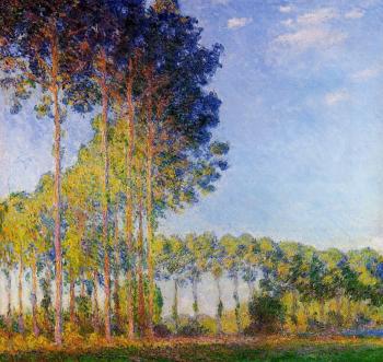 尅勞德 莫奈 Poplars on the Banks of the River Epte, Seen from the Marsh